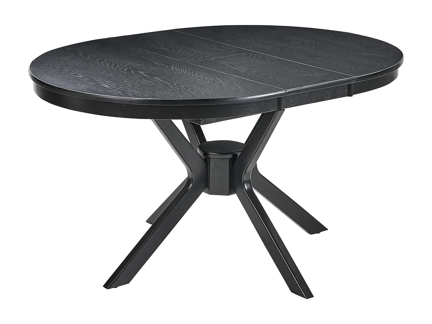 Table de salle à manger extensible TYMIS Chêne noir 107/137 cm 107 cm