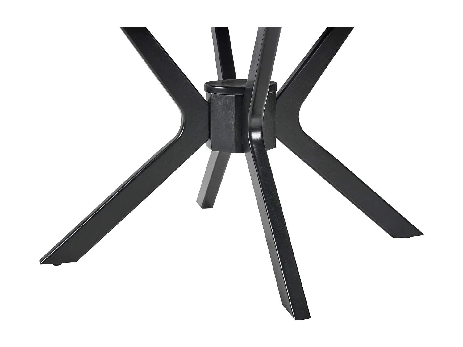 Table de salle à manger extensible TYMIS Chêne noir 107/137 cm 107 cm