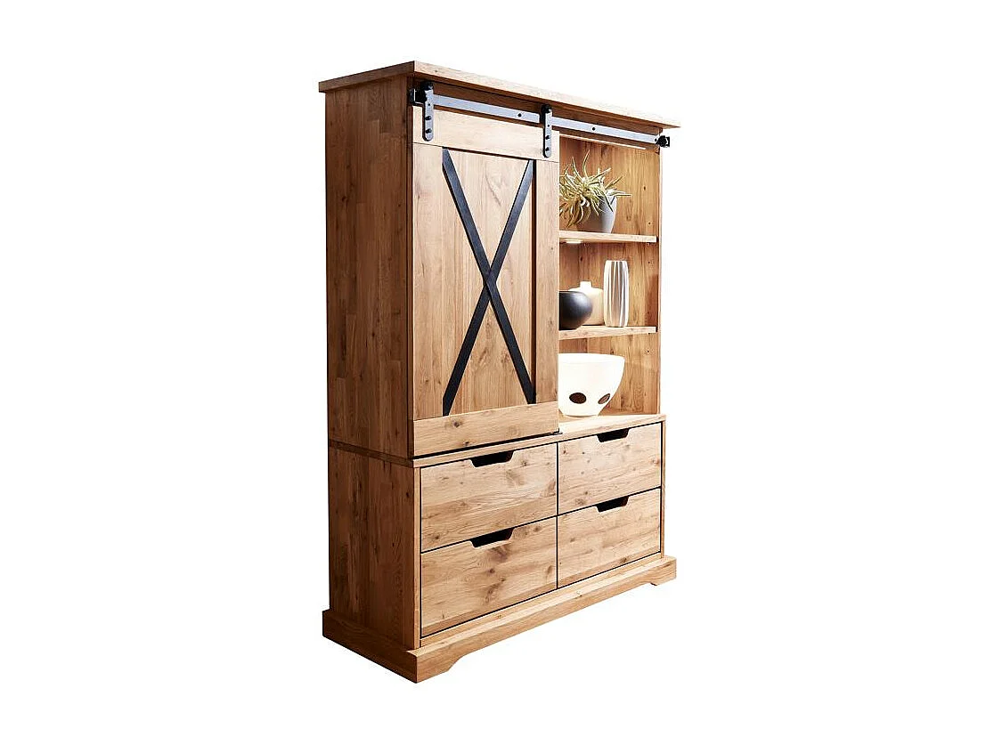 Witryna 1,02x0,42x1,52 m dąb olejowany nyks wz-0424