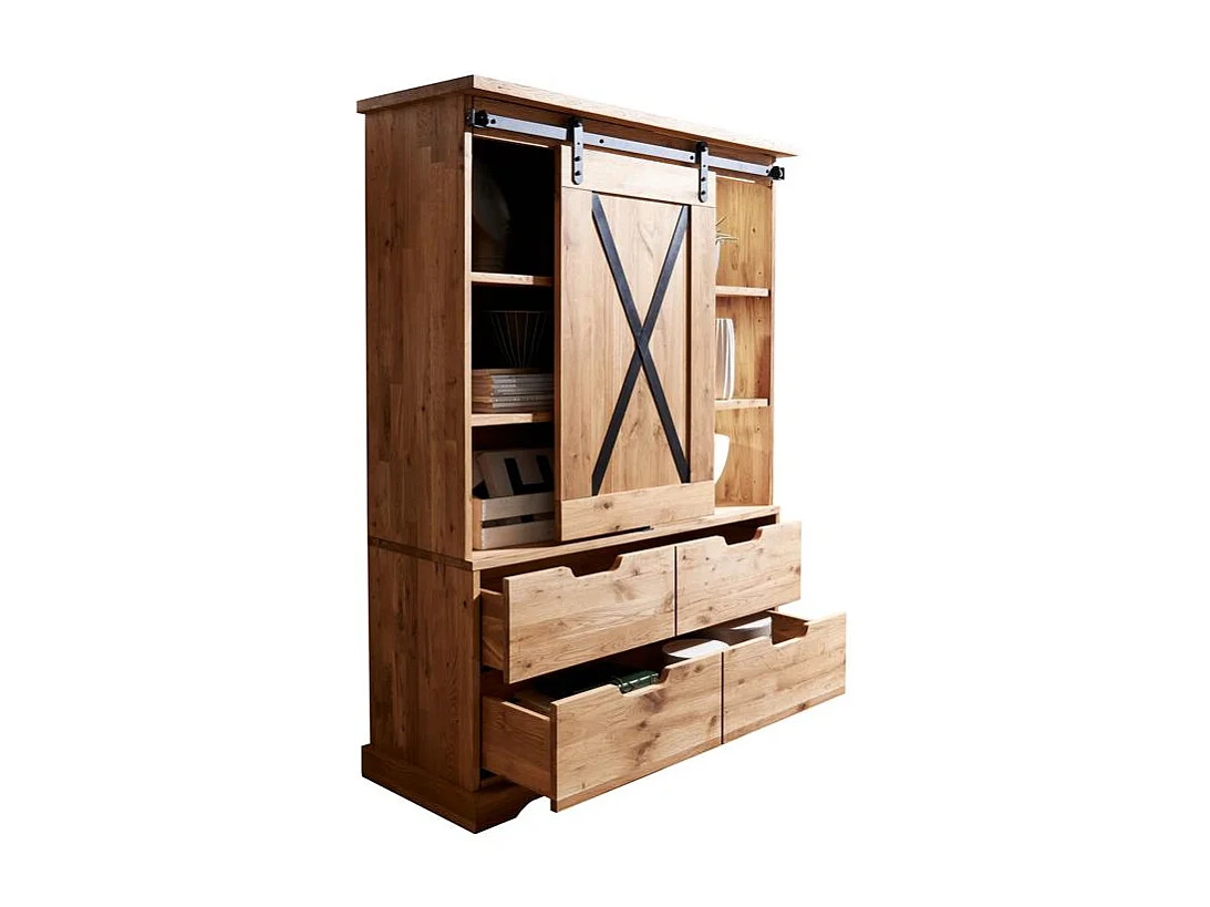 Witryna 1,02x0,42x1,52 m dąb olejowany nyks wz-0424