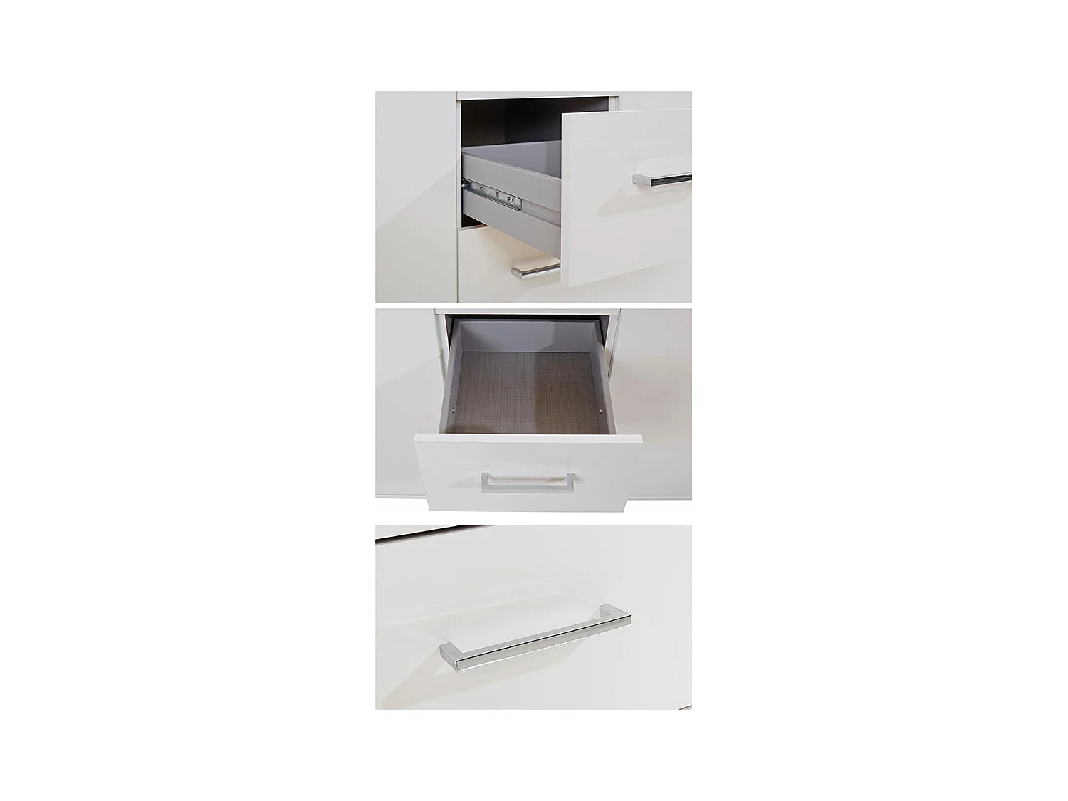 KOMMODE Pamela weiß 130 / 41 / 83cm