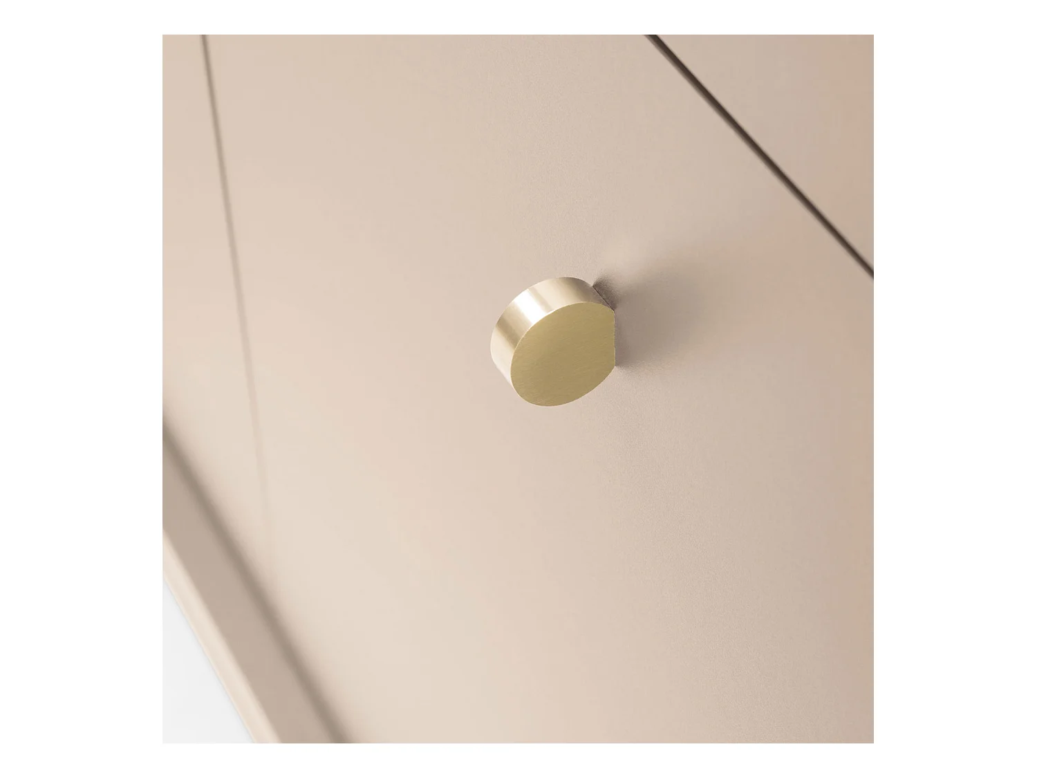 SIDEBOARD Mono beige / schwarz 153 / 39 / 83cm