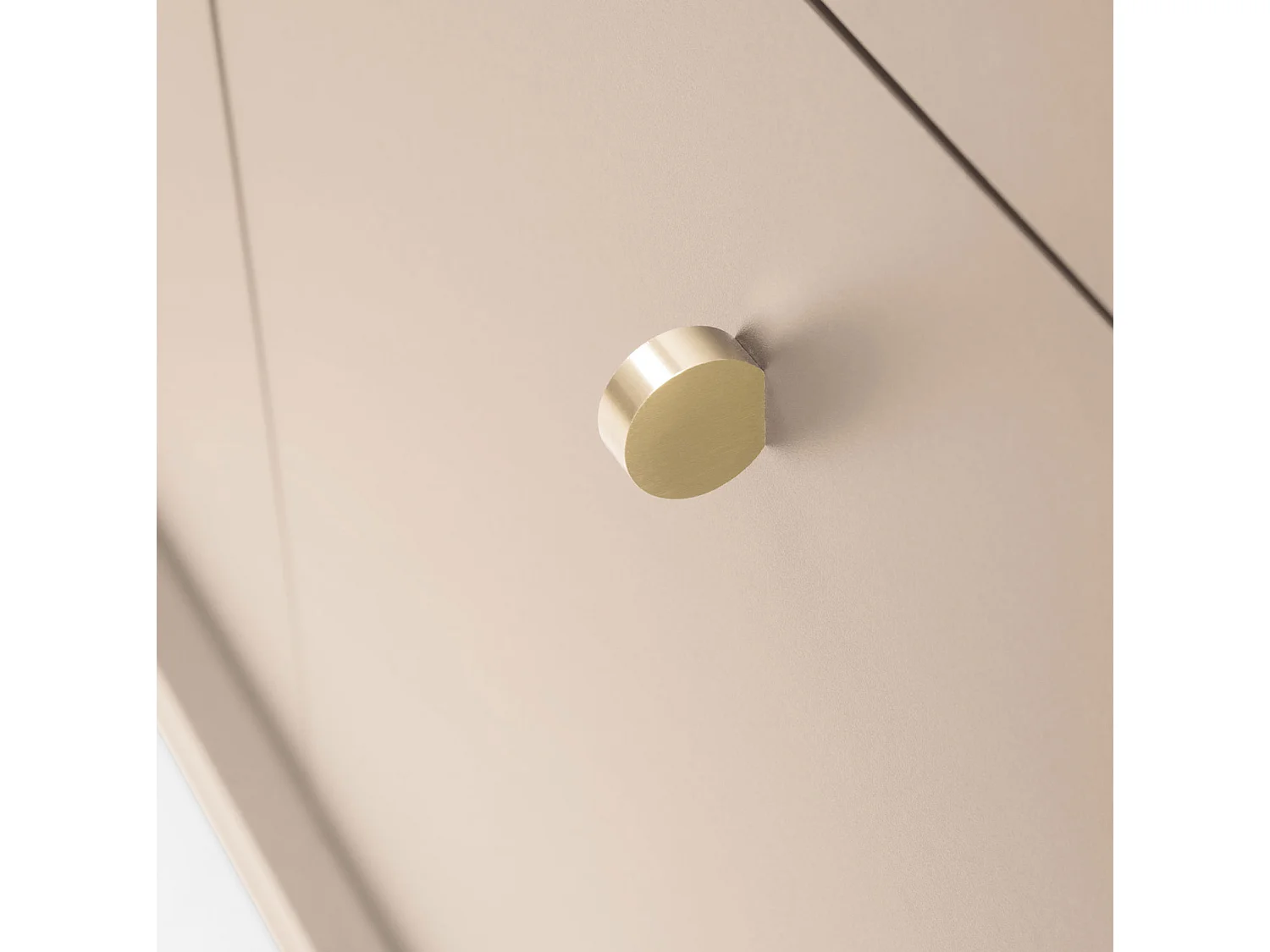 SIDEBOARD Mono beige / schwarz 153 / 39 / 83cm