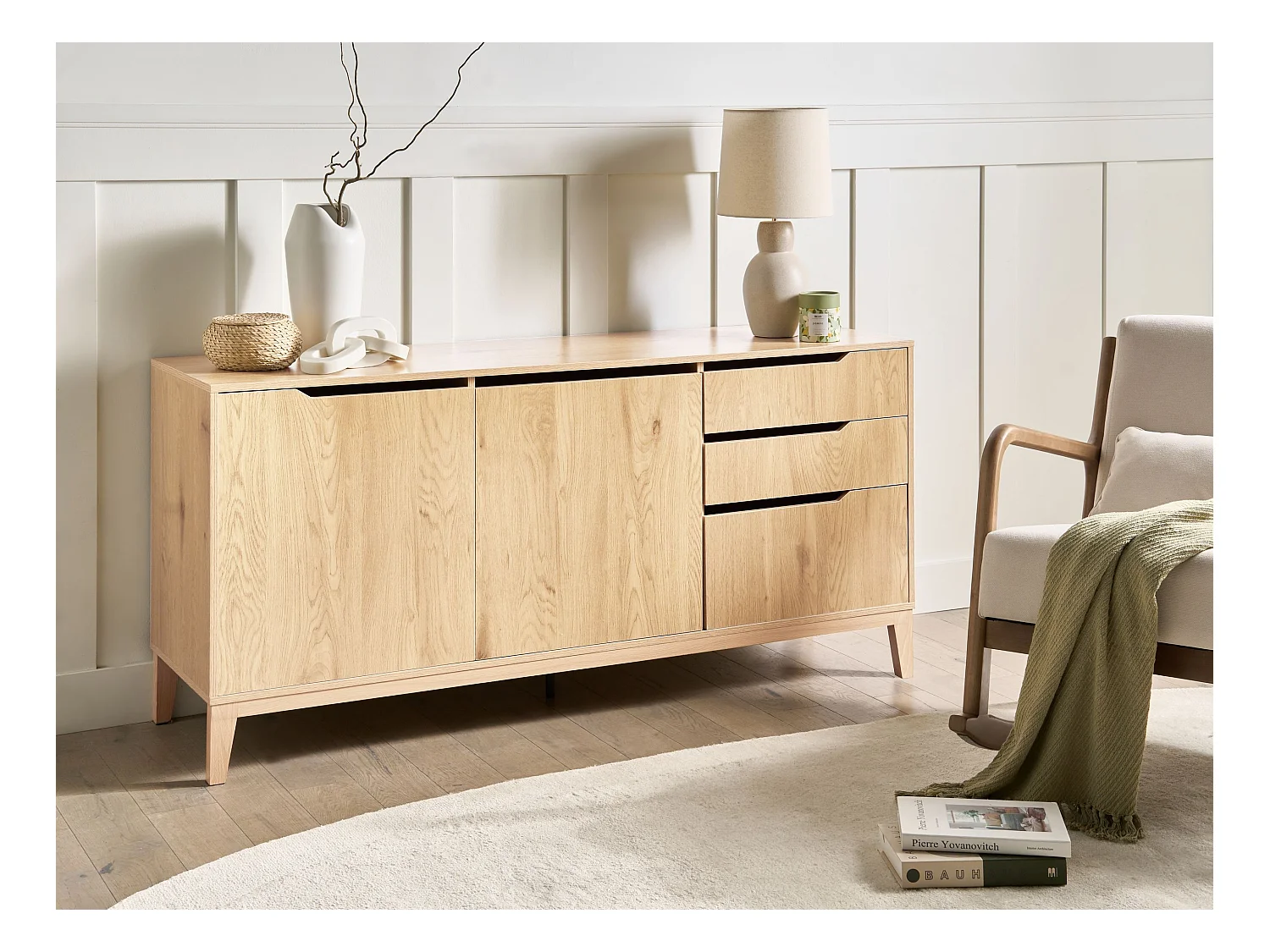 Meuble à tiroirs MONCTON Marron clair