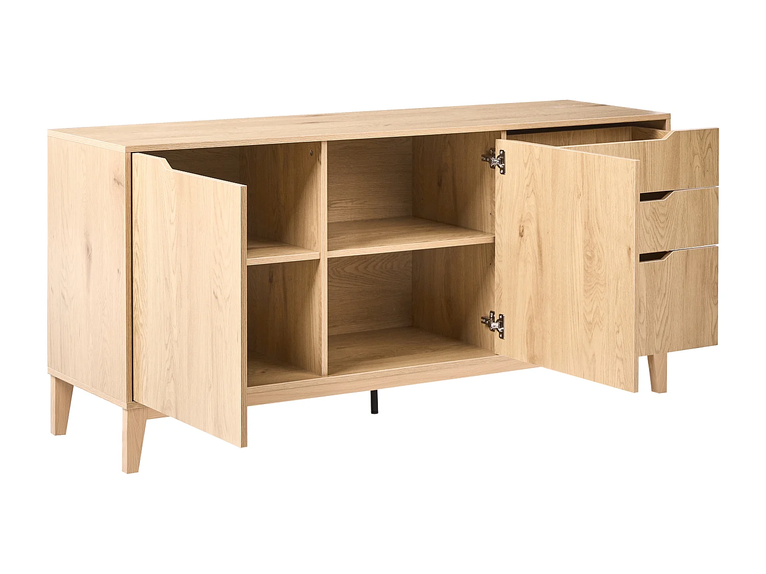 Commode 2 portes MONCTON Marron clair