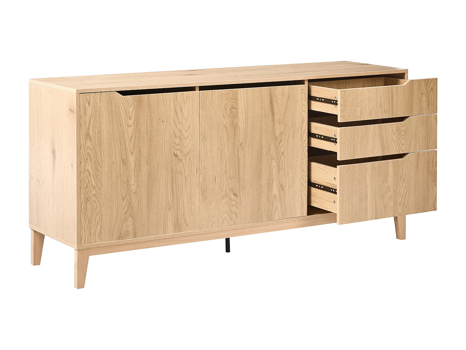 Commode 2 portes MONCTON Marron clair