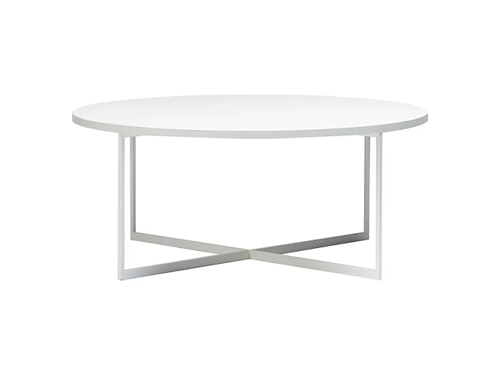 Couchtisch 0,8x0,8x0,34 m weiß Niko