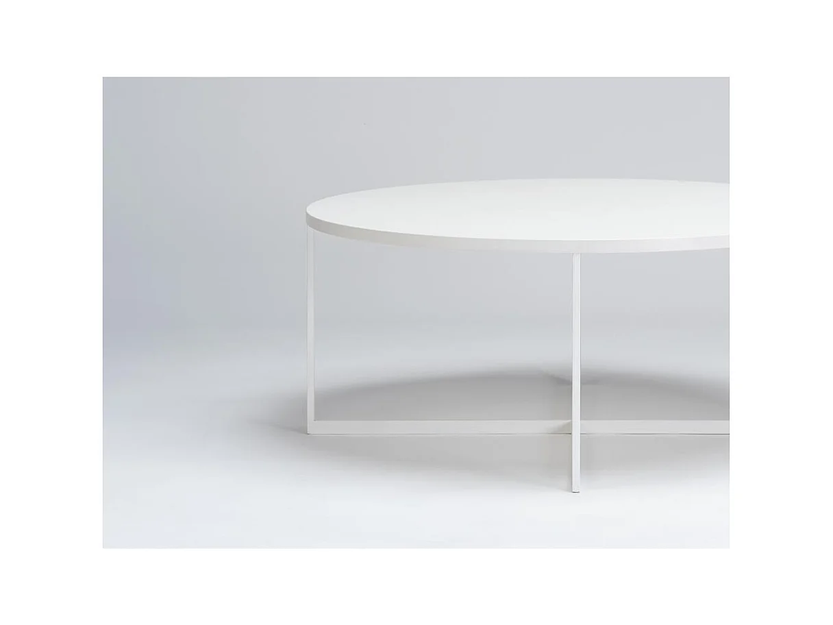 Couchtisch 0,8x0,8x0,34 m weiß Niko