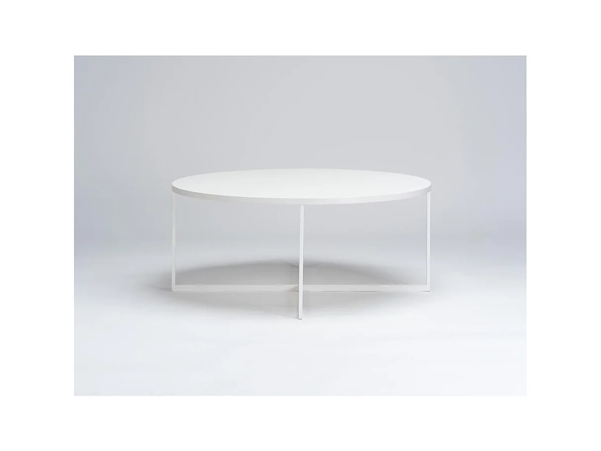 Couchtisch 0,8x0,8x0,34 m weiß Niko