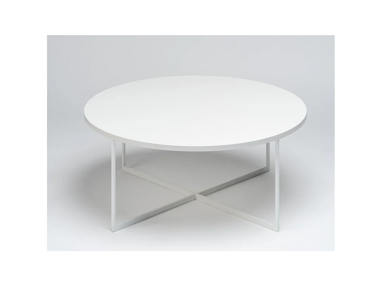 Couchtisch 0,8x0,8x0,34 m weiß Niko