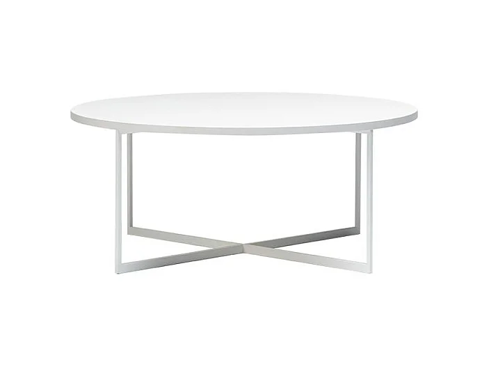 Couchtisch 0,8x0,8x0,34 m weiß Niko