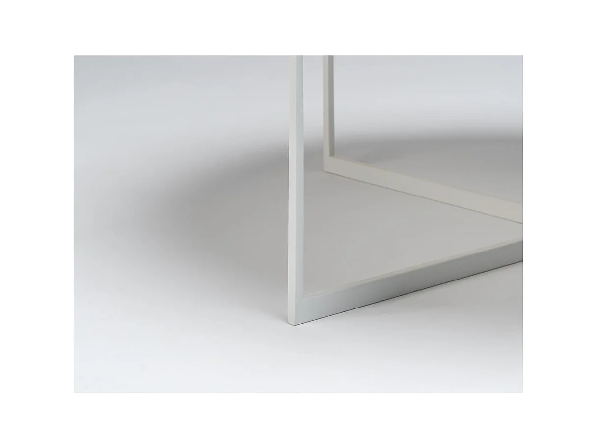 Couchtisch 0,8x0,8x0,34 m weiß Niko