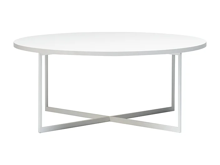 Mesa de centro 0,8x0,8x0,34 m branca Niko