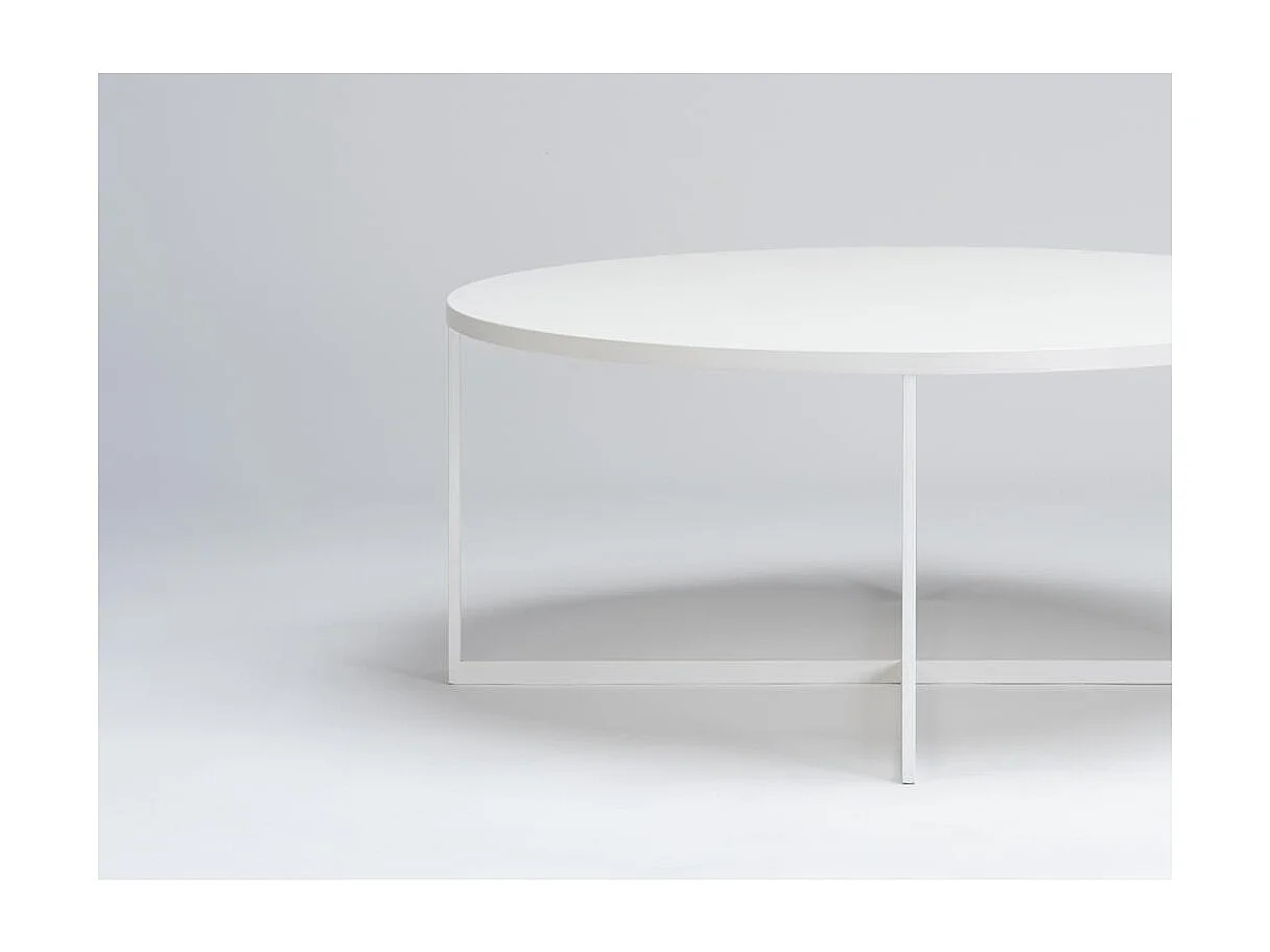 Mesa de centro 0,8x0,8x0,34 m branca Niko