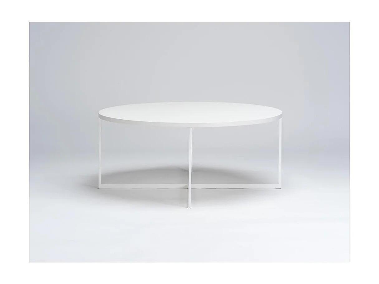 Mesa de centro 0,8x0,8x0,34 m branca Niko