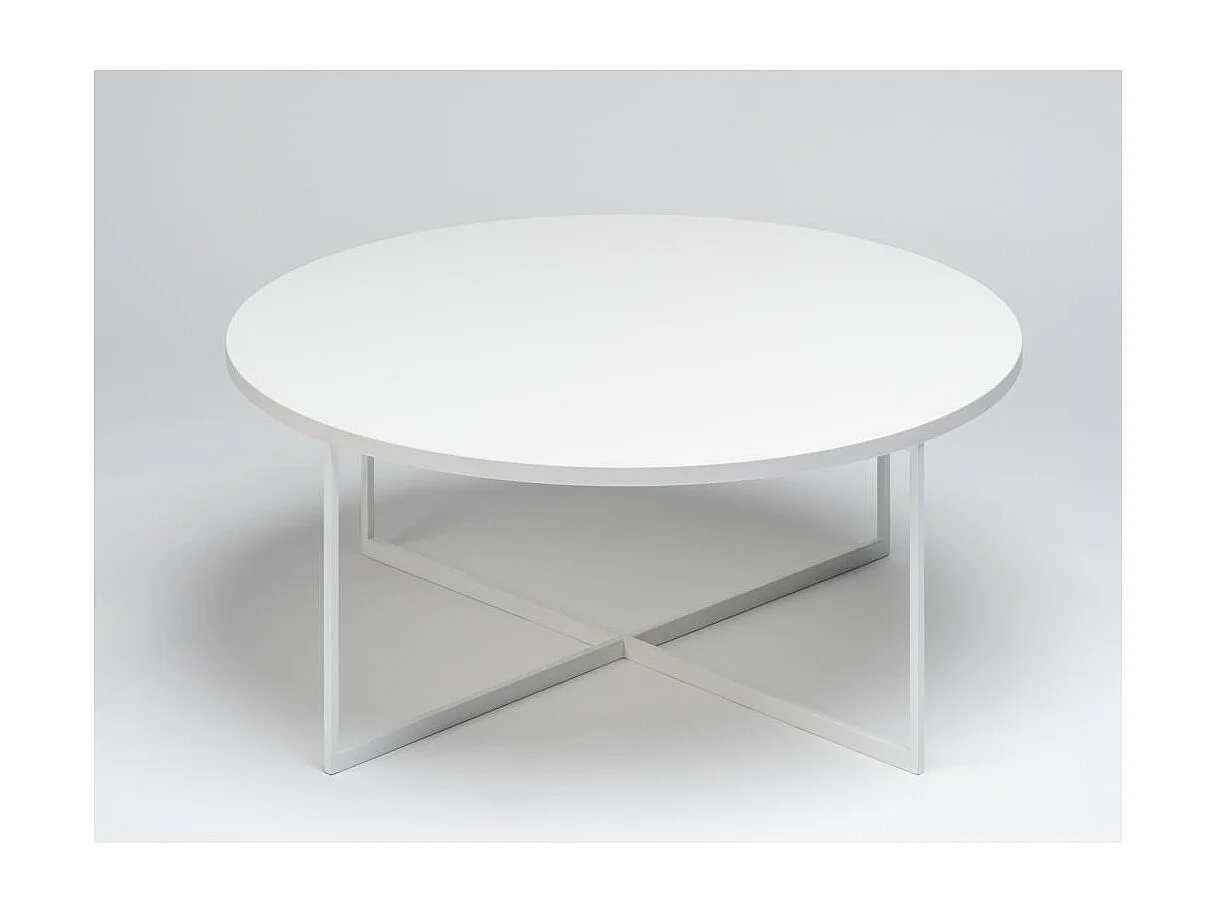 Couchtisch 0,8x0,8x0,34 m weiß Niko