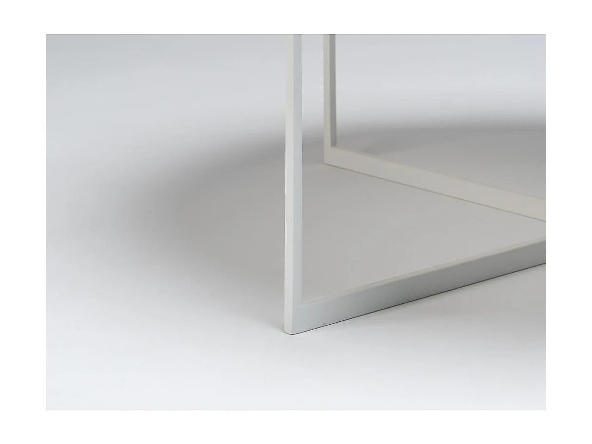 Couchtisch 0,8x0,8x0,34 m weiß Niko