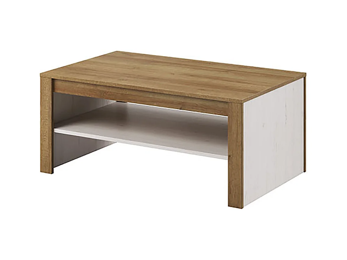 COUCHTISCH Falco Anderson Pinie - Absetzungen Eiche Riviera 103 / 63 / 46cm