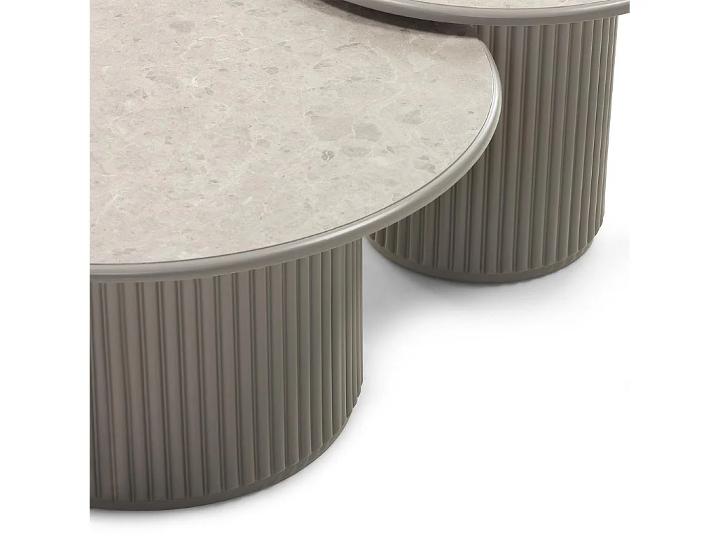 Couchtisch 60x60x45 cm grau Asti