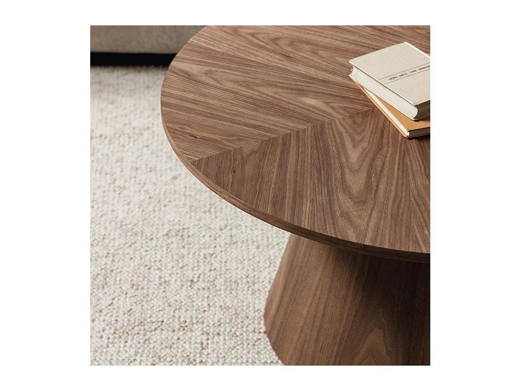 Couchtisch 90x90x45 cm Walnuss Mariel