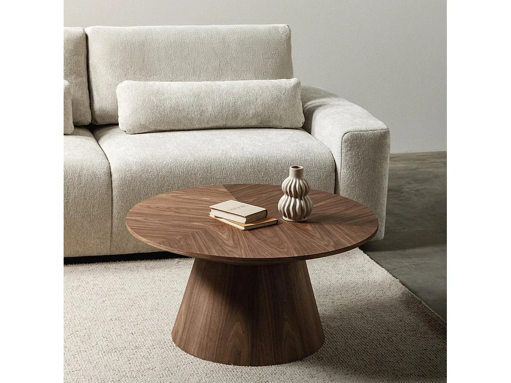 Couchtisch 90x90x45 cm Walnuss Mariel