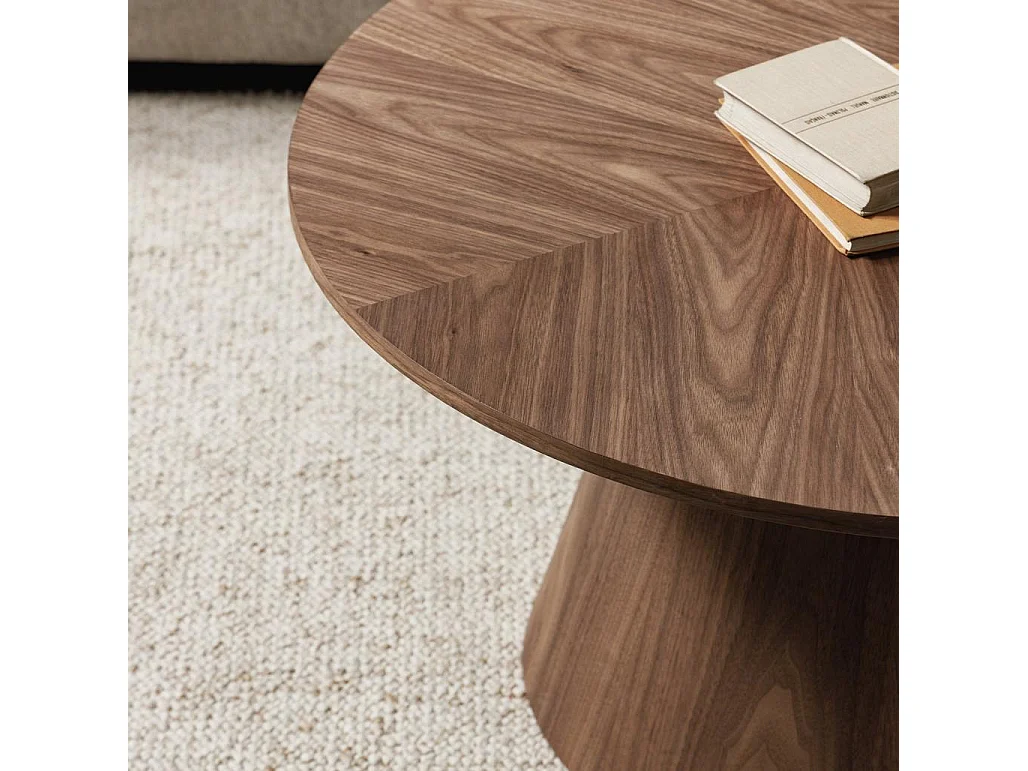 Couchtisch 90x90x45 cm Walnuss Mariel