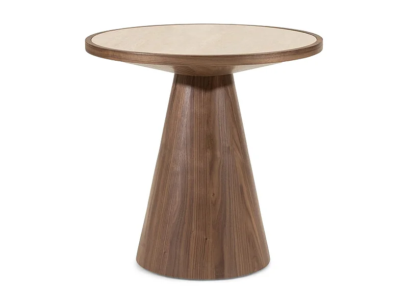 Tavolino laterale 60x60x57 cm Noce Wasabi