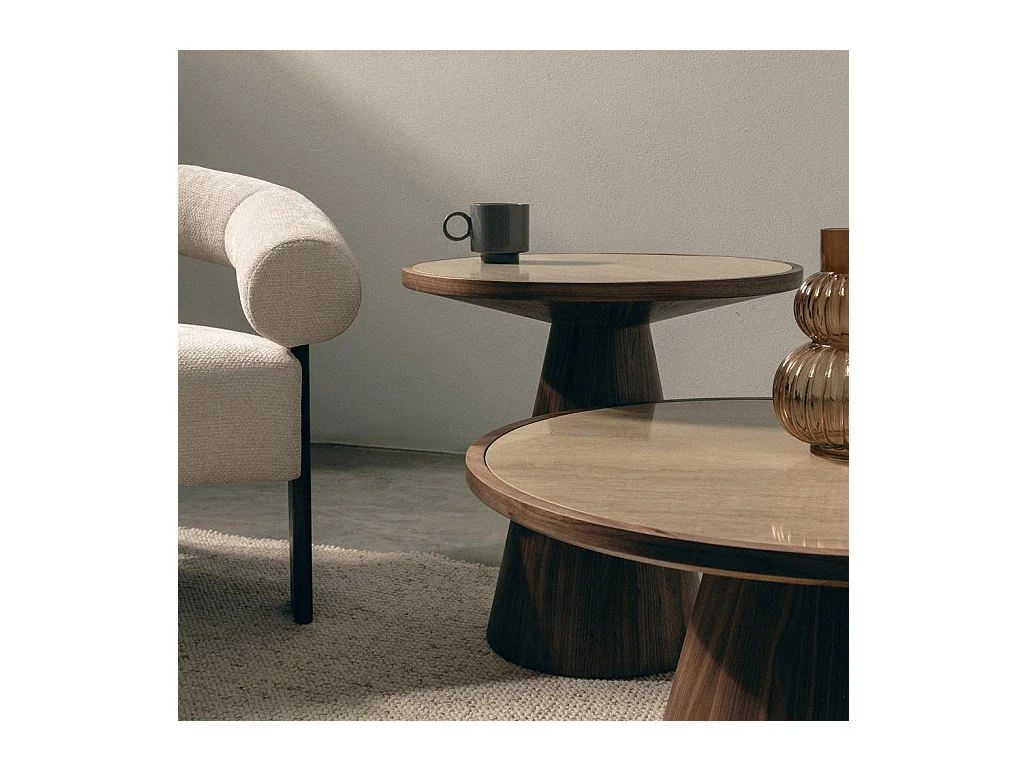 Beistelltisch 60x60x57 cm Walnuss Wasabi