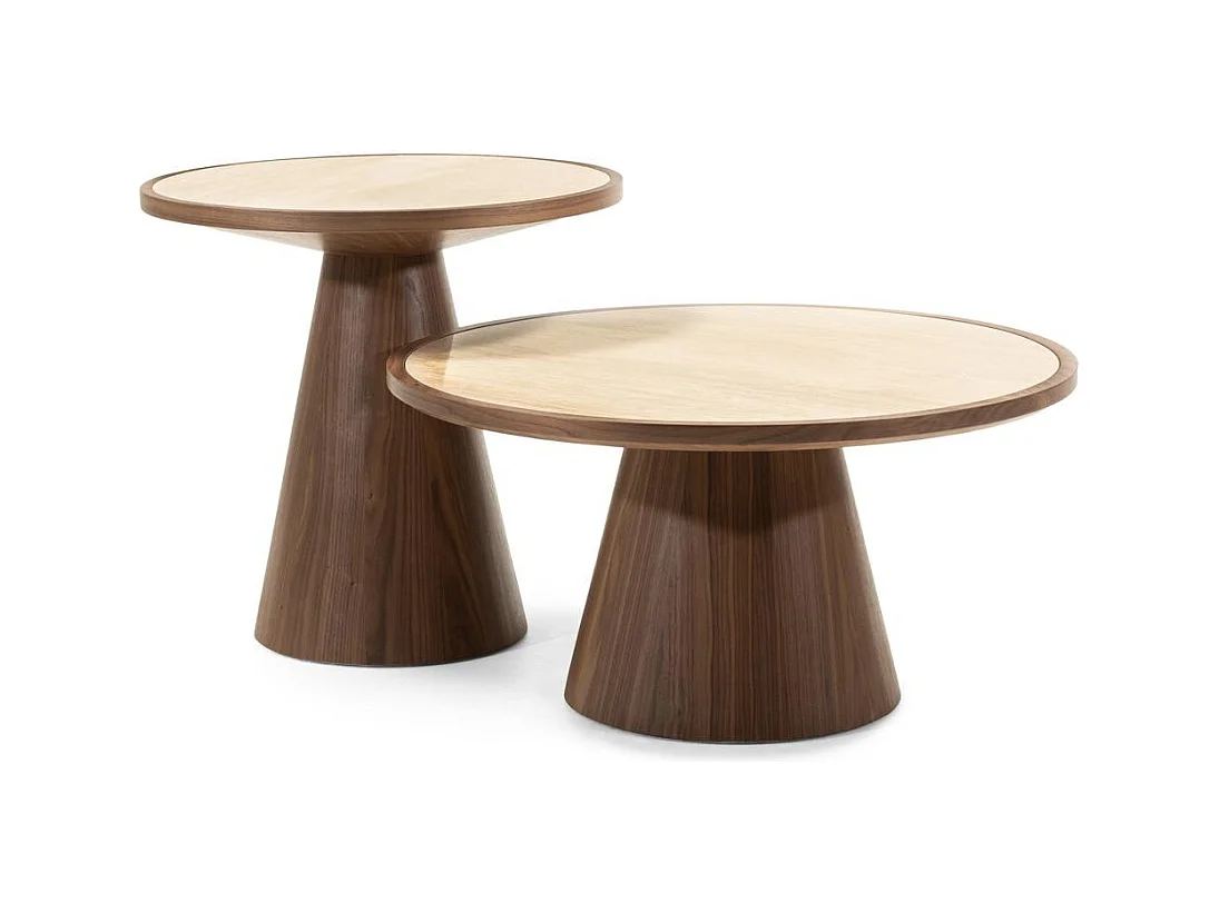 Beistelltisch 60x60x57 cm Walnuss Wasabi