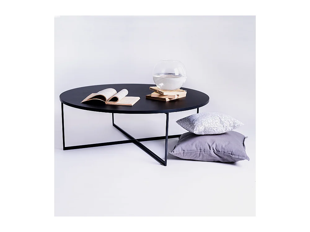 Tavolino da caffè 1x0,34 m nero niko 100