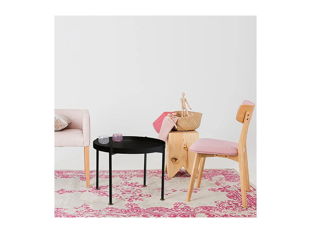 Couchtisch 0,45 m schwarz Hanna Metall 40-1F