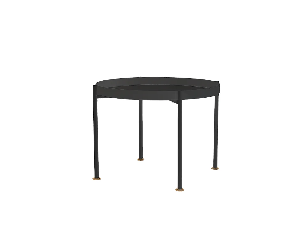 Couchtisch 0,45 m schwarz Hanna Metall 40-1F