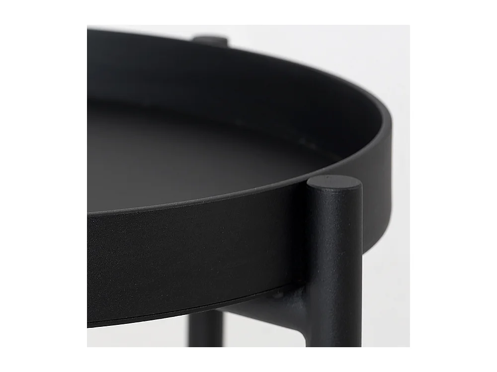 Couchtisch 0,45 m schwarz Hanna Metall 40-1F