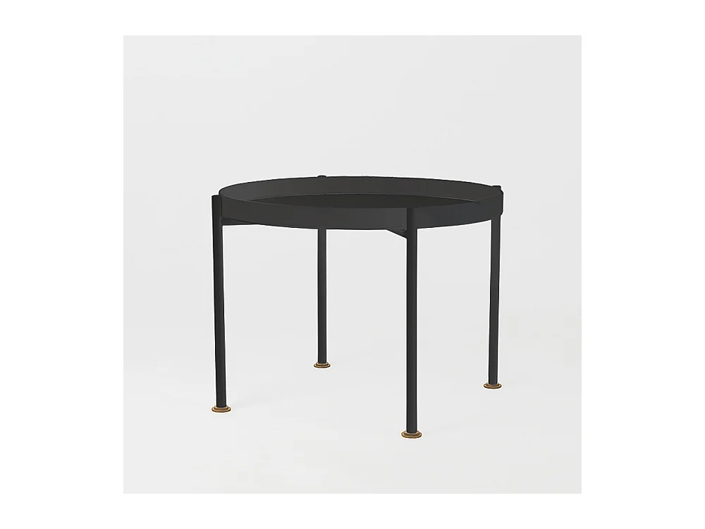 Couchtisch 0,45 m schwarz Hanna Metall 40-1F
