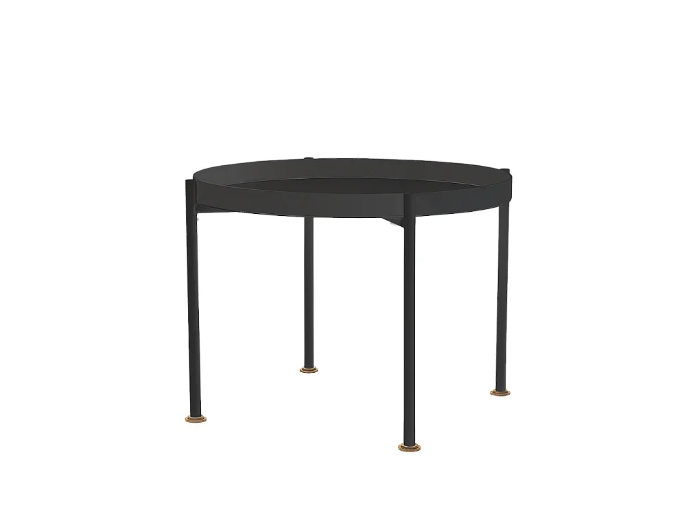 Couchtisch 0,45 m schwarz Hanna Metall 40-1F