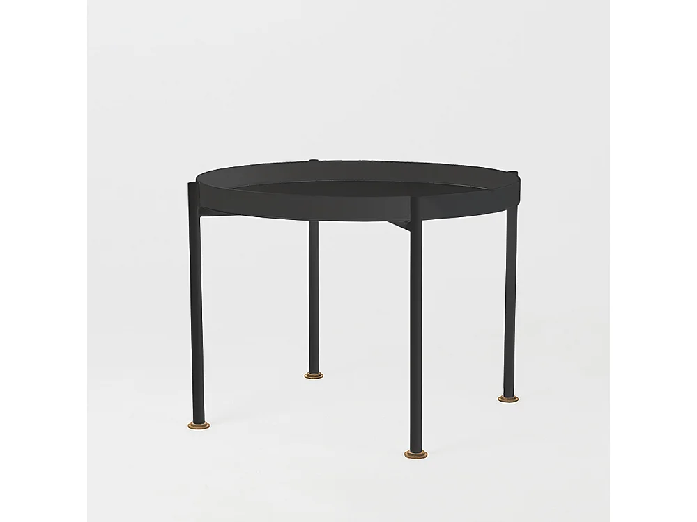 Couchtisch 0,45 m schwarz Hanna Metall 40-1F