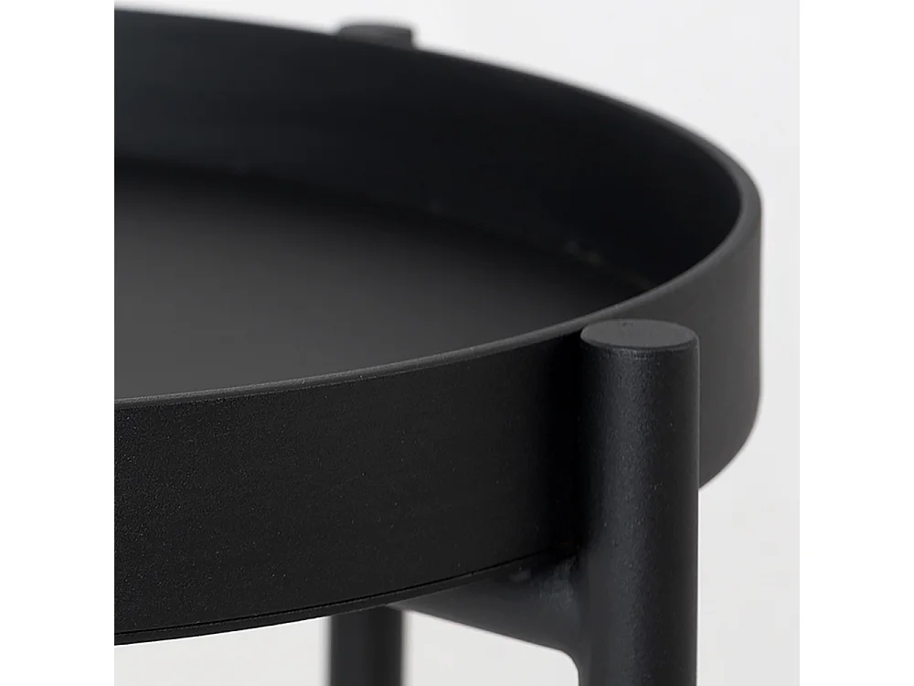 Couchtisch 0,45 m schwarz Hanna Metall 40-1F