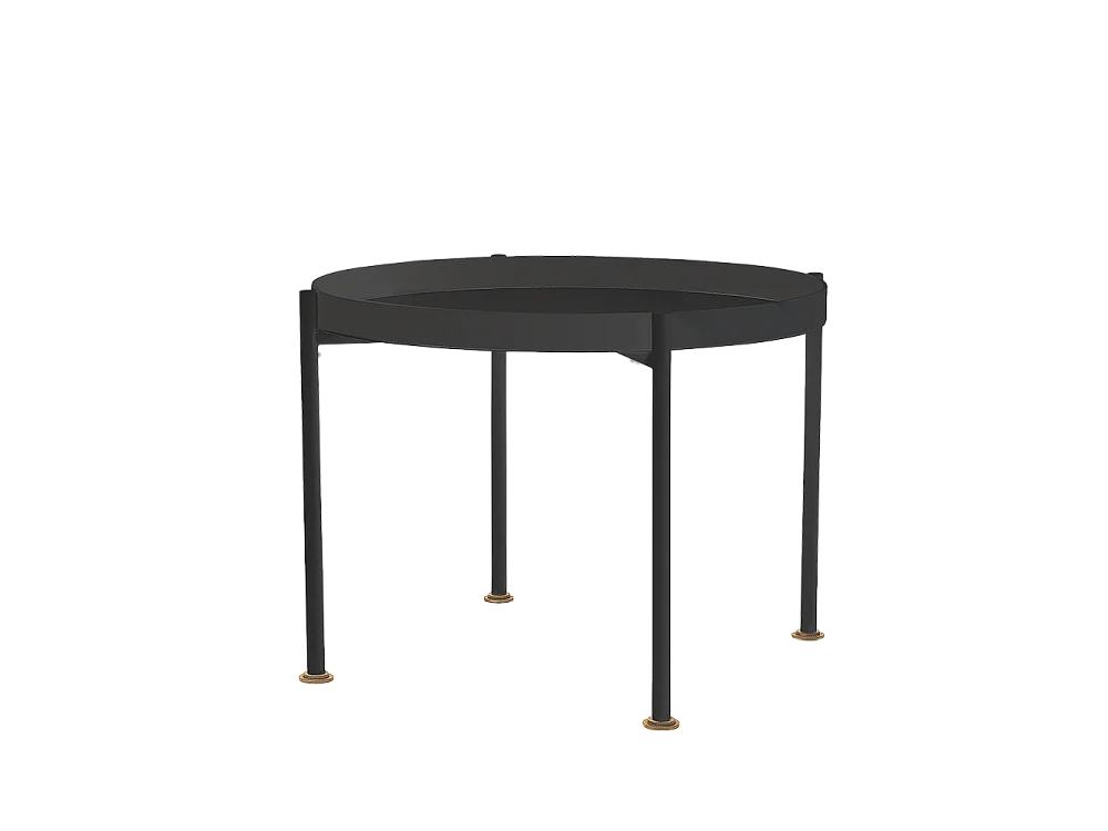 Table basse 0,45 m noire Hanna métal 40-1F