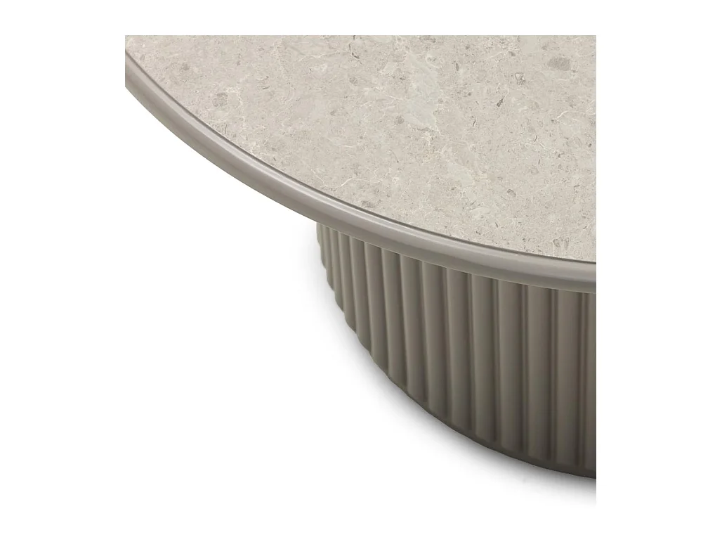 Table basse 80x80x42 cm grise Asti