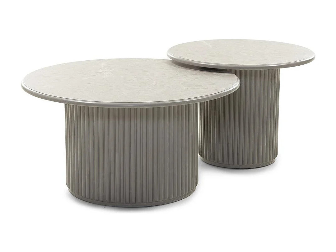 Couchtisch 80x80x42 cm grau Asti