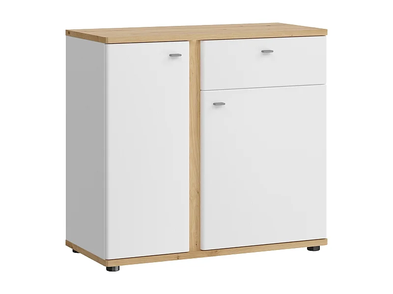 KOMMODE Avila Eiche Artisan / weiß 94 / 42 /87cm