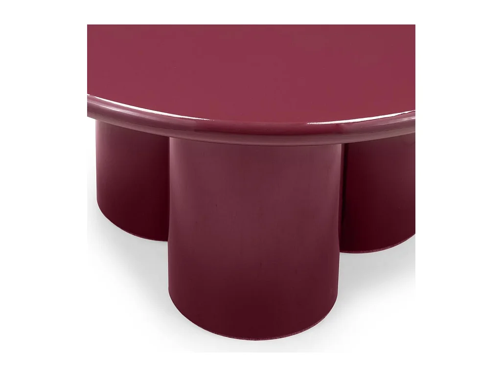 Mesa de centro 80x80x40 cm Borgonha burgun