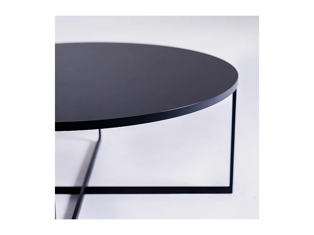 Tavolino da caffè 0,8x0,34 m nero Niko