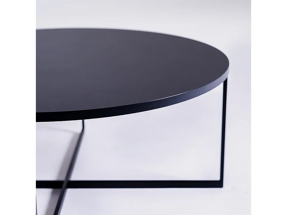 Couchtisch 0,8x0,34 m schwarz Niko