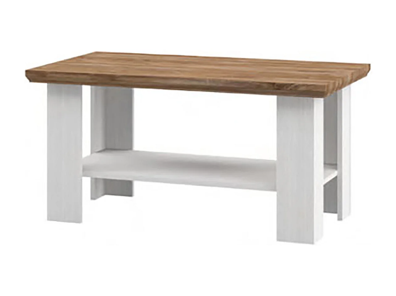 COUCHTISCH Tivoli weiß gewischt / Eiche Sterling 102 / 55 / 50cm