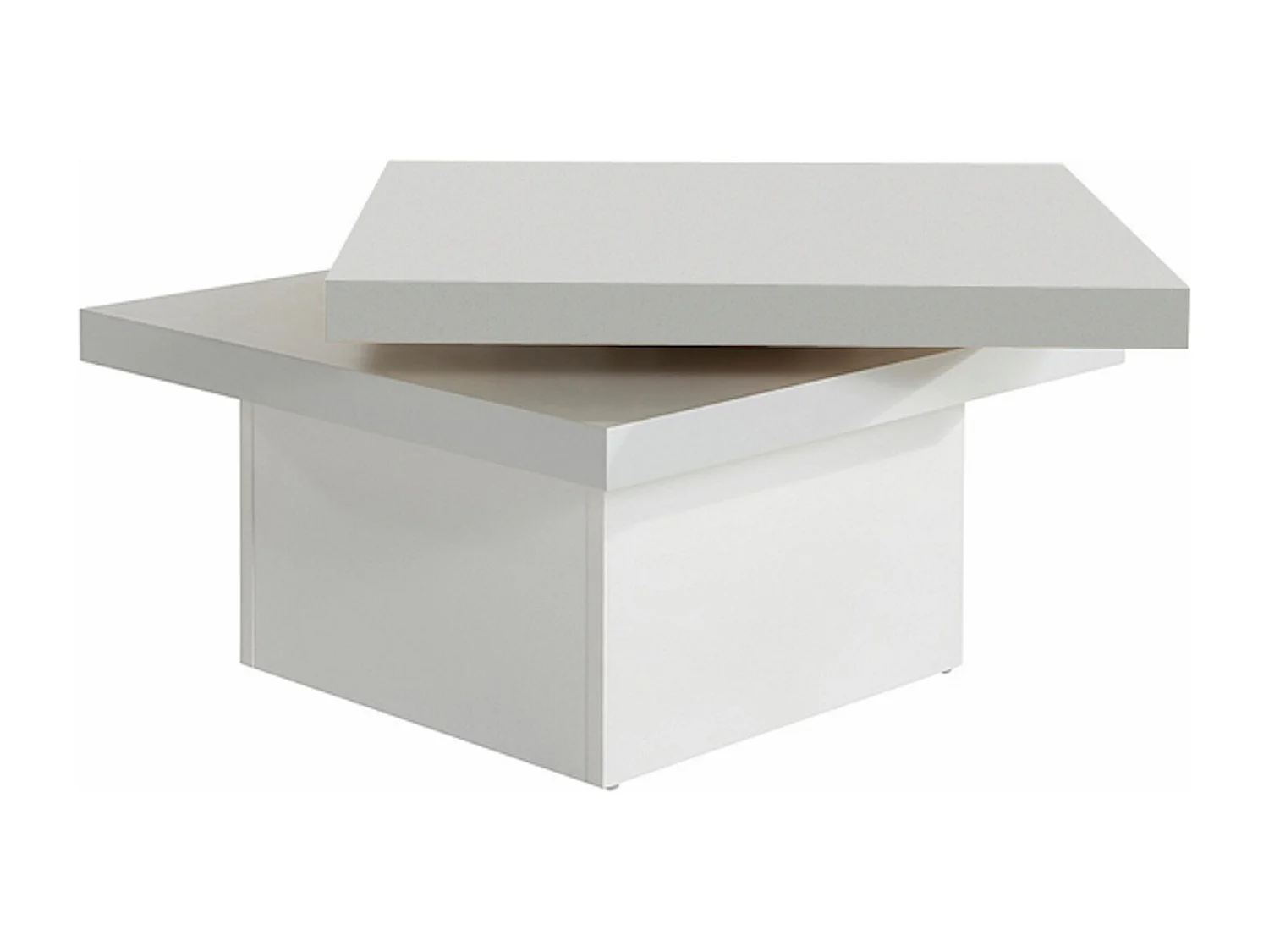 COUCHTISCH Prag weiß 67 / 67 / 42cm