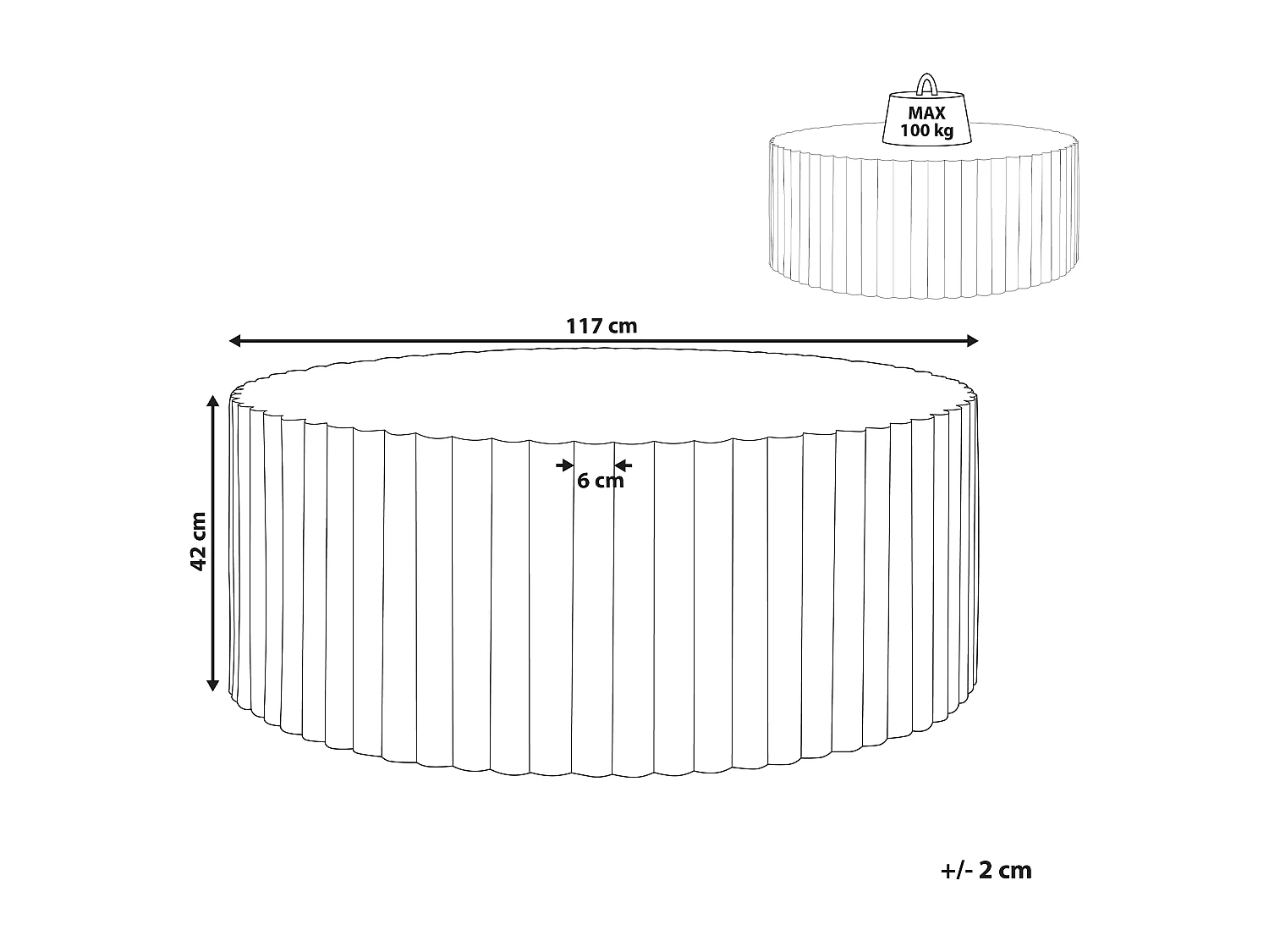 Table basse POZZA Gris