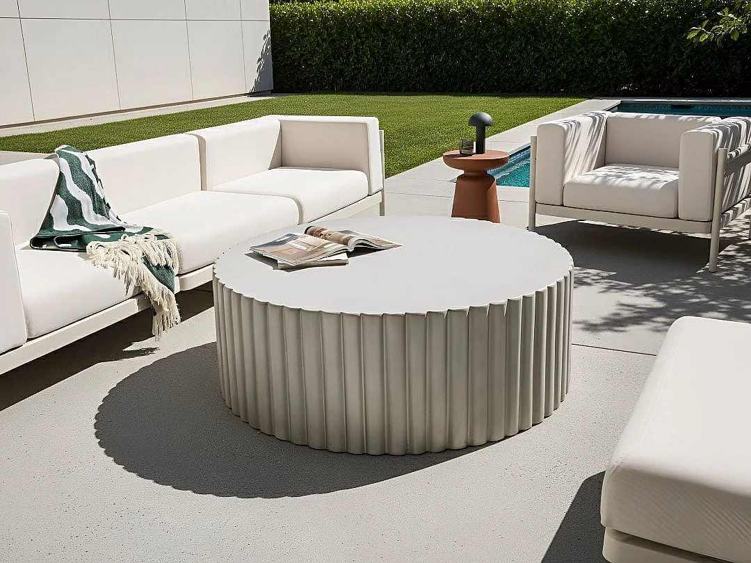 Table basse POZZA 117 cm 117 cm Gris