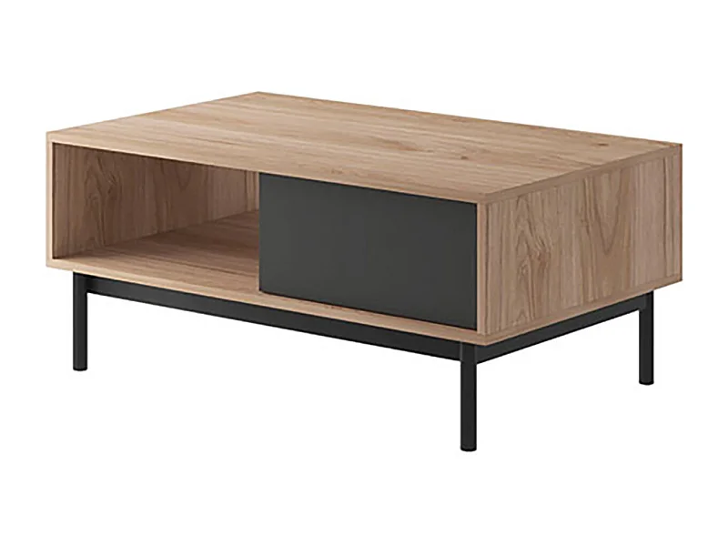 COUCHTISCH Basic Jackson Hickory / graphit 104 / 68 / 47cm