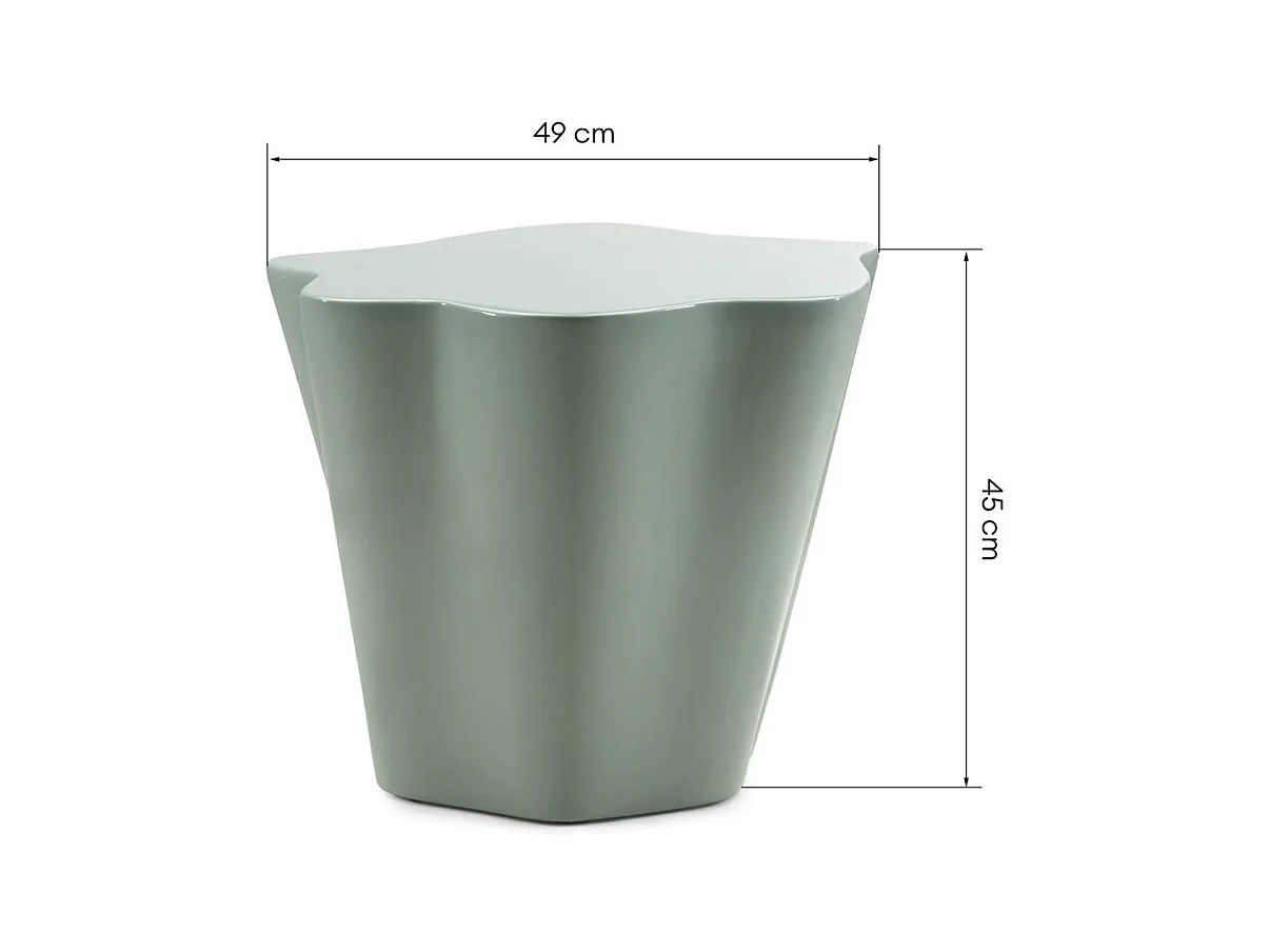 Beistelltisch 49x49x45 cm Salbei Fior